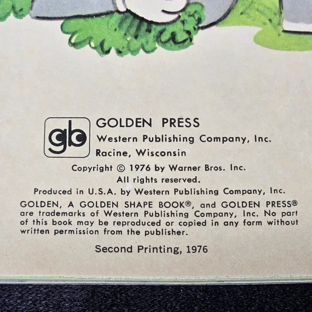 A Golden Shape Book The Bugs Bunny Book Soft Cover Golden Press Reading